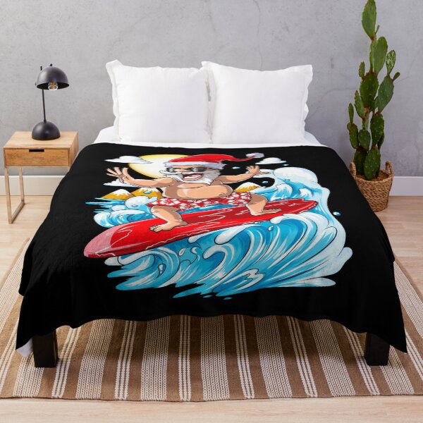 Item preview, Christmas in July Santa Surf Hawaiian Men Summer Surfing designed and sold by CQCankdesign.