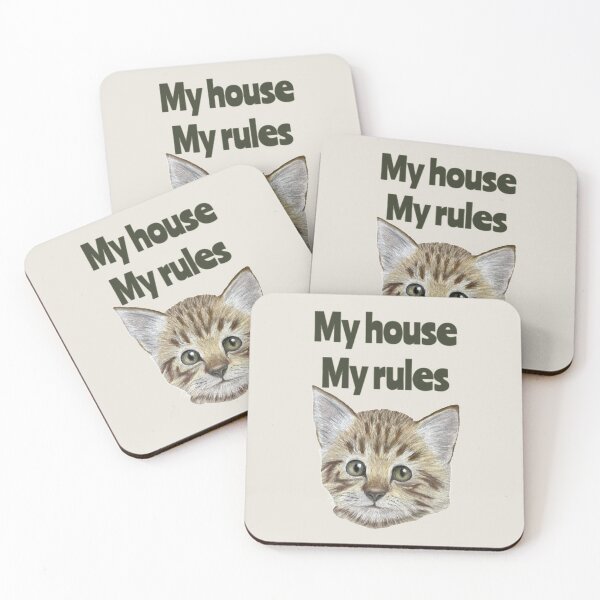 Item preview, My house my rules - funny cat quote designed and sold by NathBros.