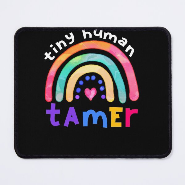Item preview, Tiny Human Tamer Watercolor rainbow Daycare designed and sold by SwankyFine.