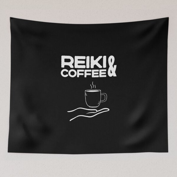 Item preview, Reiki and Coffee Lover Meditation Spiritual Reiki Healer designed and sold by GundulaKopp.