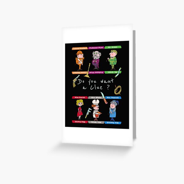 Item preview, Do you want a clue  Clue game vintage designed and sold by rareplant.