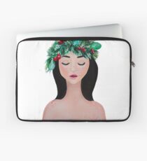 Laurel - christmas wreath crown Laptop Sleeve