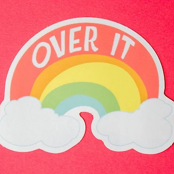 Artwork thumbnail, Over It -Rainbow https://lduke47.redbubble.com by lduke47