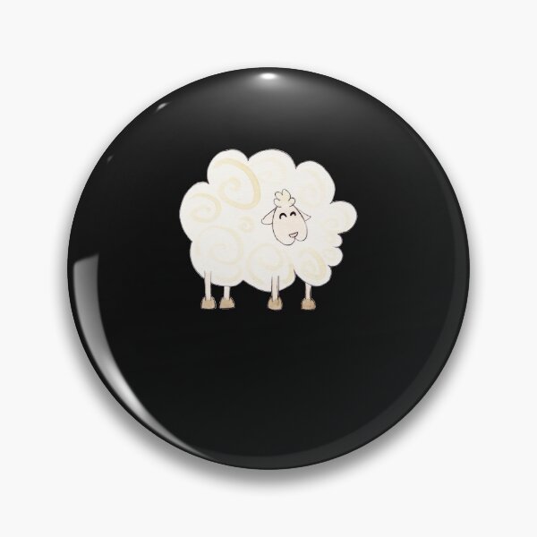 Item preview, mouton heureux  droite Sticker designed and sold by CAREYCAREY.