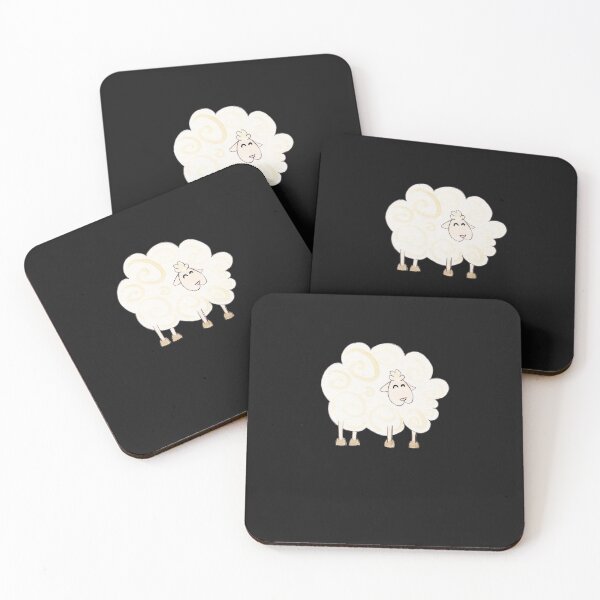 Item preview, mouton heureux  droite Sticker designed and sold by CAREYCAREY.