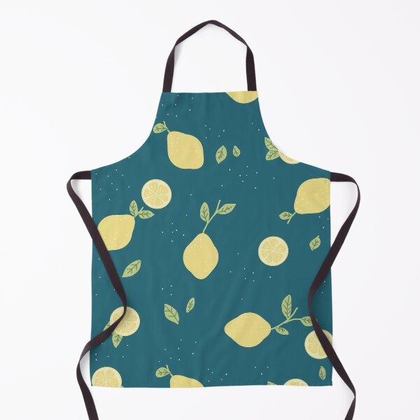 Item preview, Summer Lemons On Navy designed and sold by RoselleArts.