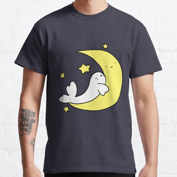 Crescent Moon Harp Seal Classic T-Shirt
