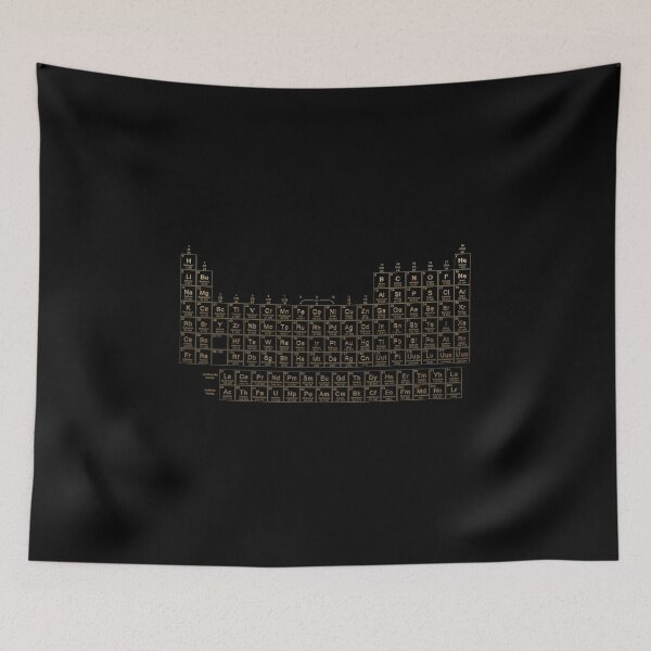 Item preview, Periodic Table of Elements - Gold on Black Metal designed and sold by Serge Averbukh Art Studio.