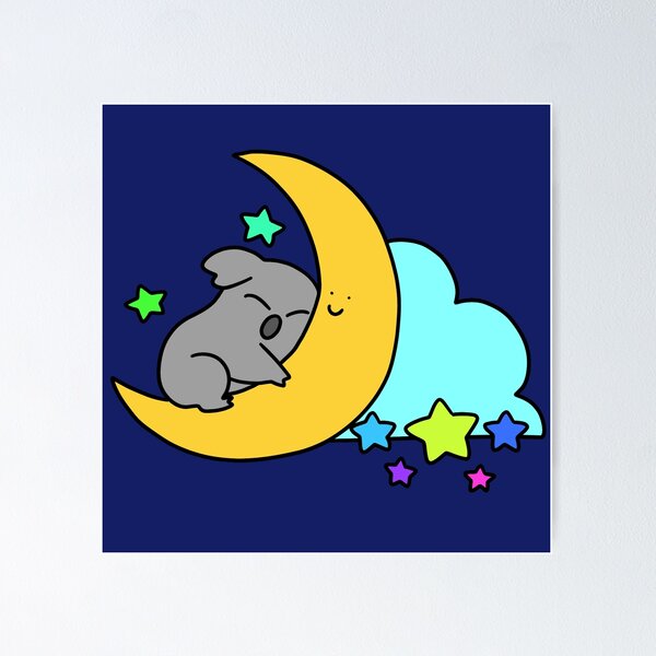 Item preview, Koala Hugging a Crescent Moon designed and sold by SaradaBoru.