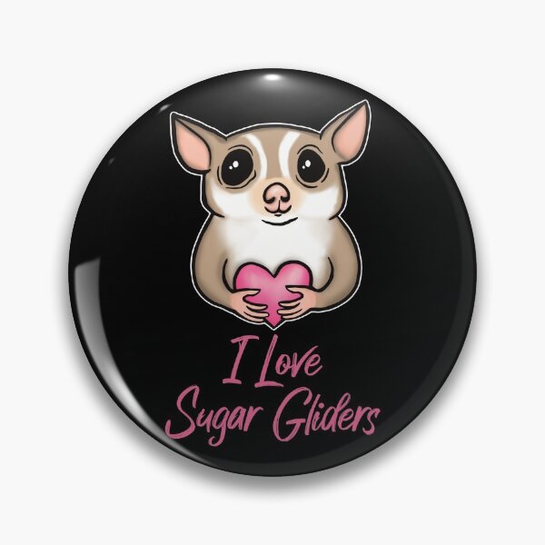Item preview, I Love Sugar Gliders, Adorable Sugar Glider Holding a Heart, Pink designed and sold by Mochi-Merch.
