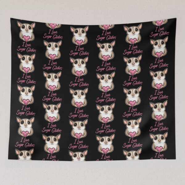 Item preview, I Love Sugar Gliders, Adorable Sugar Glider Holding a Heart, Pink designed and sold by Mochi-Merch.