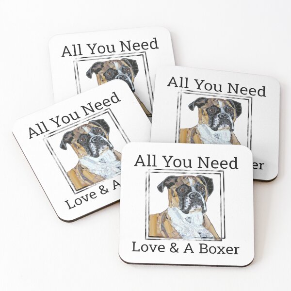 Item preview, All You Need Love and A Boxer designed and sold by Peggy Lindstrom.
