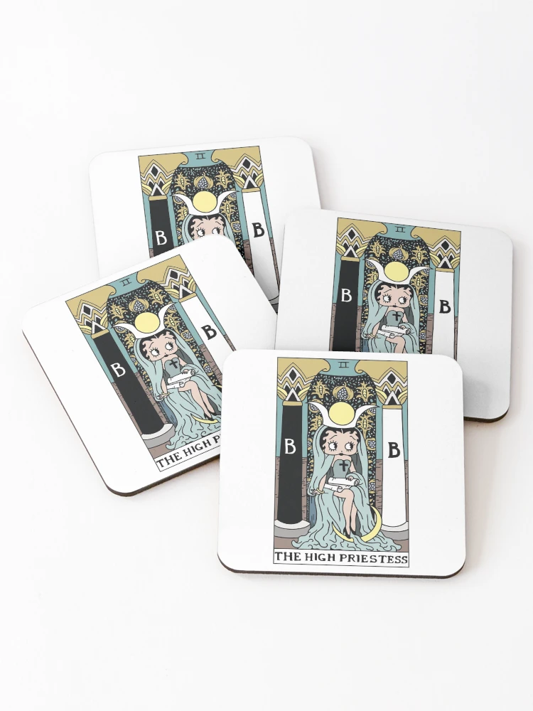 Thumbnail 1 of 5, Coasters (Set of 4), Queen Boop designed and sold by RiversWill.