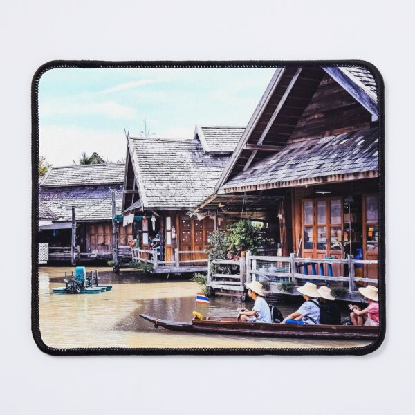 Item preview, Floating Market Thailand, market, floating market, traditional market, river, water, thailand, designed and sold by Dogpleasworld.