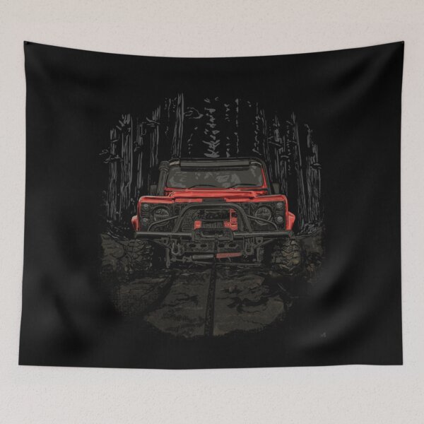 Item preview, Landrover Defender T-ShirtRed defender 90 designed and sold by RanGifce.