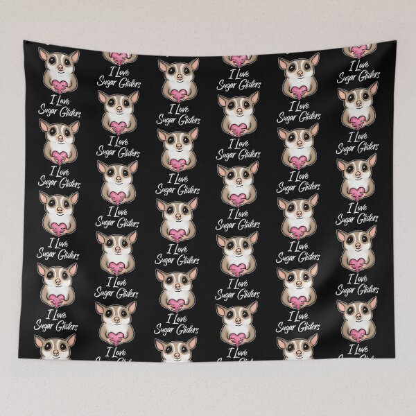 Item preview, I Love Sugar Gliders, Adorable Sugar Glider Holding a Heart, White designed and sold by Mochi-Merch.