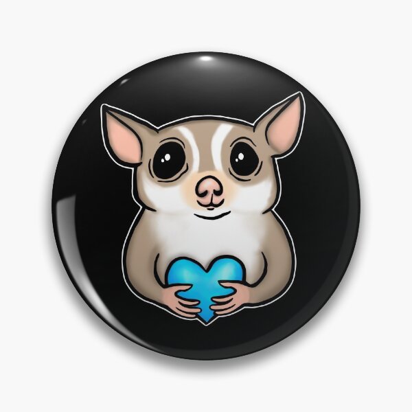 Item preview, Adorable Sugar Glider Holding a Heart for Sugar Glider Lovers, Blue designed and sold by Mochi-Merch.