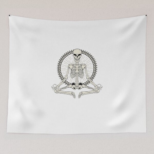 Item preview, Skeleton Meditating Yoga Namaste 7 Chakras Spooky Halloween designed and sold by GundulaKopp.