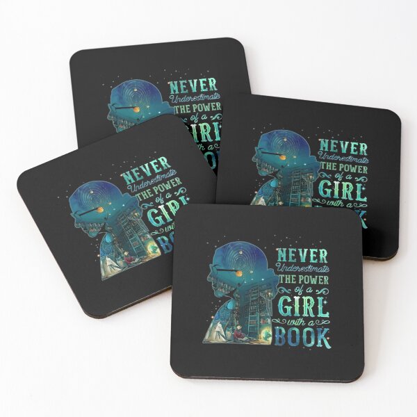 Item preview, Never Underestimate The Power Of A Girl With A Book designed and sold by KunNero.