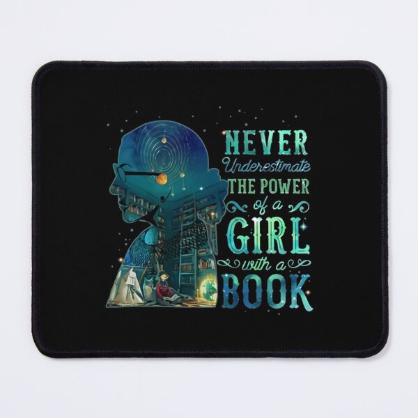 Item preview, Never Underestimate The Power Of A Girl With A Book designed and sold by KunNero.