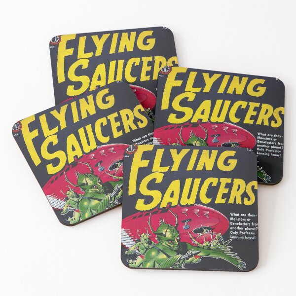 Item preview, Portada del cómic Flying Saucers con extraterrestres 1950 designed and sold by Nostrathomas66.