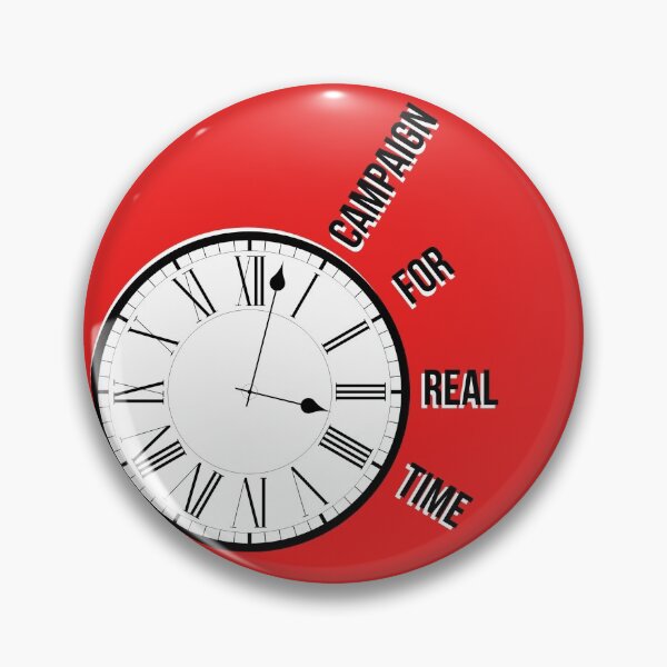 Item preview, Campaign for Real Time (logo style) designed and sold by InkThinkArt.