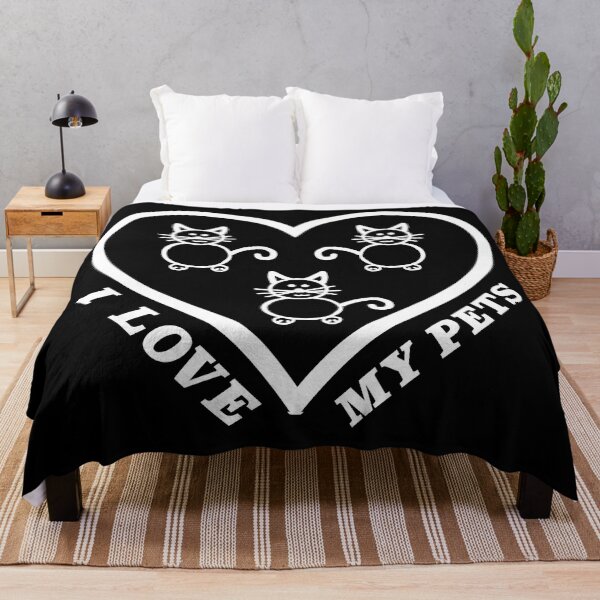 Item preview, I LOVE MY PETS 3 Cats Light letters. designed and sold by janraydesigns.