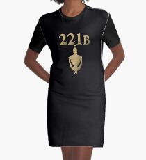 221B Baker Street Graphic T-Shirt Dress