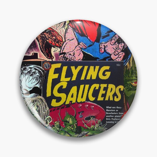 Item preview, Comic book collage, Flying Saucers, Horror, Monsters designed and sold by Nostrathomas66.