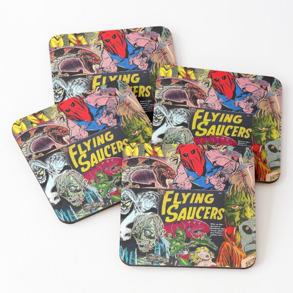 Item preview, Comic book collage, Flying Saucers, Horror, Monsters designed and sold by Nostrathomas66.