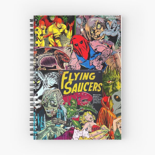 Item preview, Comic book collage, Flying Saucers, Horror, Monsters designed and sold by Nostrathomas66.