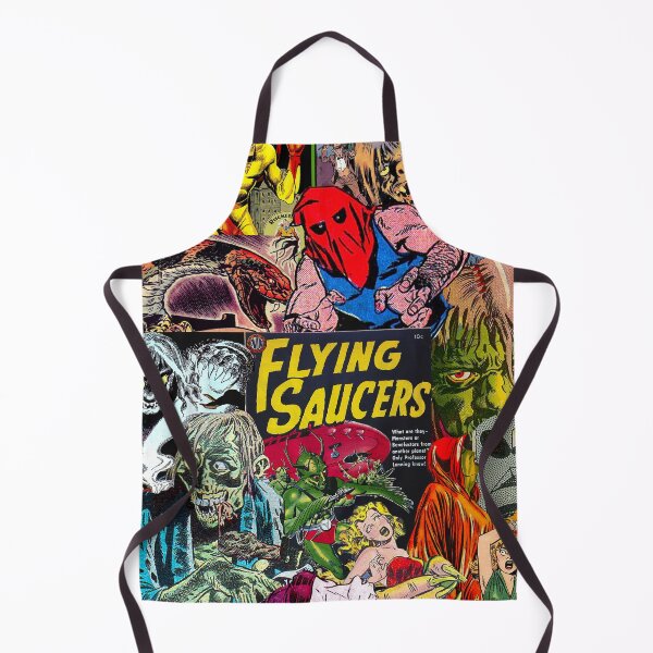 Item preview, Comic book collage, Flying Saucers, Horror, Monsters designed and sold by Nostrathomas66.