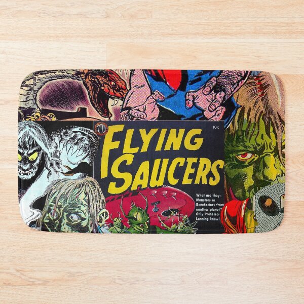 Item preview, Comic book collage, Flying Saucers, Horror, Monsters designed and sold by Nostrathomas66.