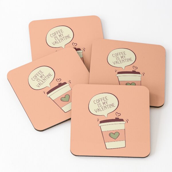 Item preview, coffee is my valentine designed and sold by Sanjelo888.