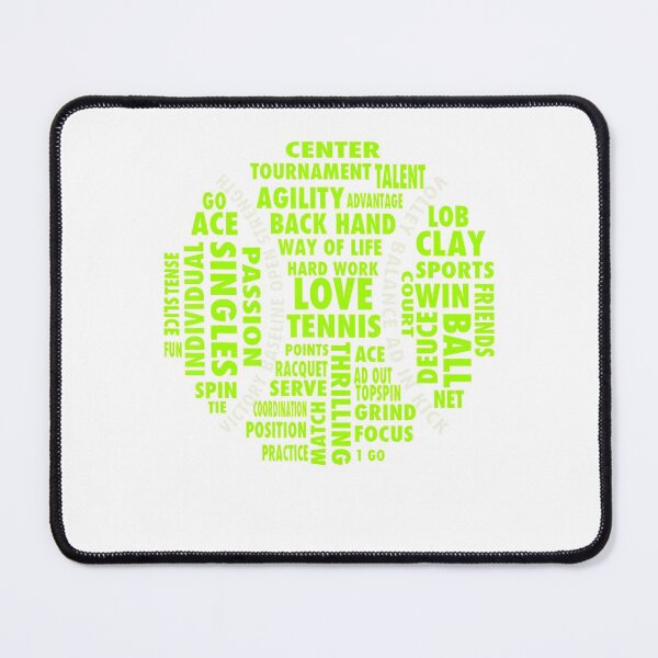 Item preview, Tennis Ball Word Cloud Cool Tennis Players designed and sold by GundulaKopp.