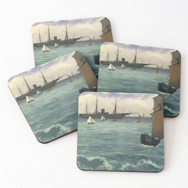 Item preview, The "Kearsarge" at Boulogne (1864) - Edouard Manet designed and sold by BreadArt.