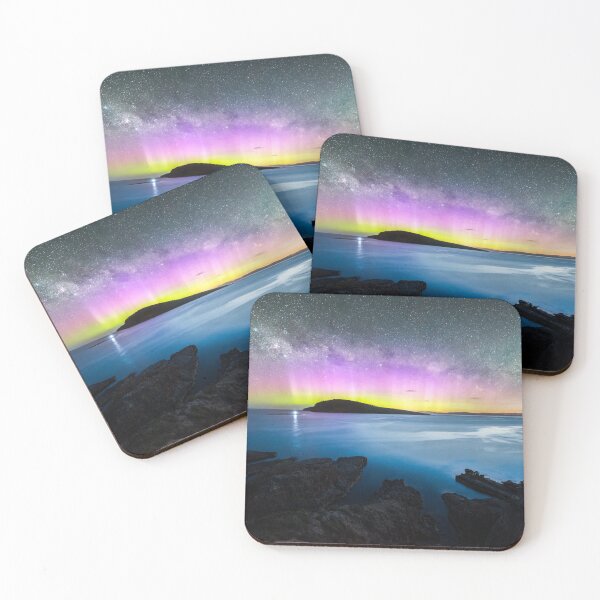 Item preview, Blue Hour Aurora over the beach and Betsey Island designed and sold by James Stone Photography.