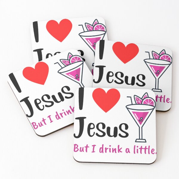 Item preview, I Love Jesus But I drink A Little Meme Even Jesus Drink Sometimes - Jesus Lovers designed and sold by chetan786.