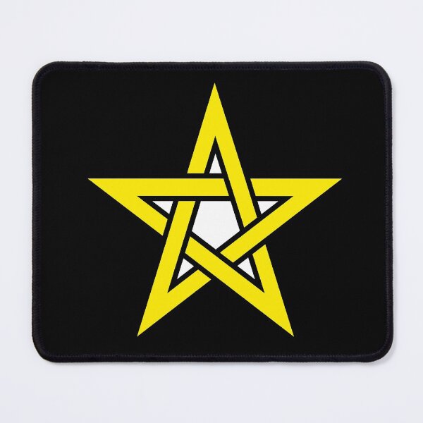 Item preview, Yellow Upright Pentacle Pentagram Witchcraft And Wicca designed and sold by darknessjeff86.