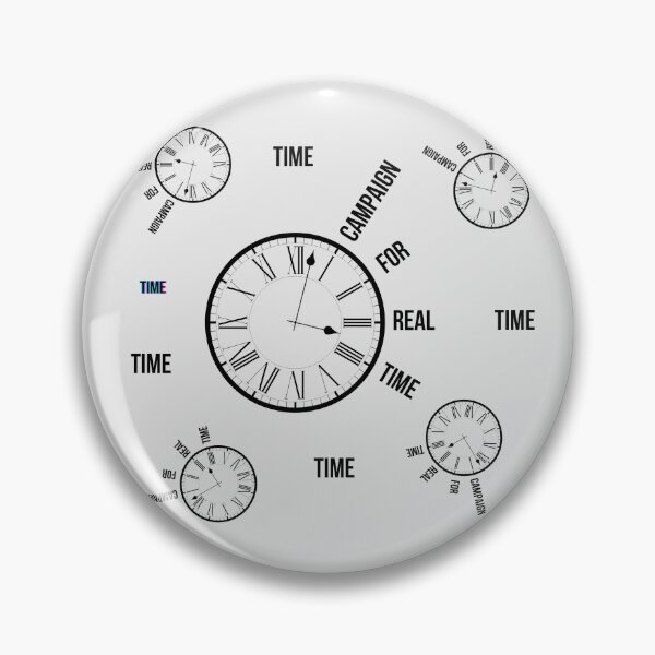 Item preview, Campaign for Real Time (pattern) designed and sold by InkThinkArt.
