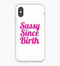 Vinilo o funda para iPhone Descarado desde el nacimiento