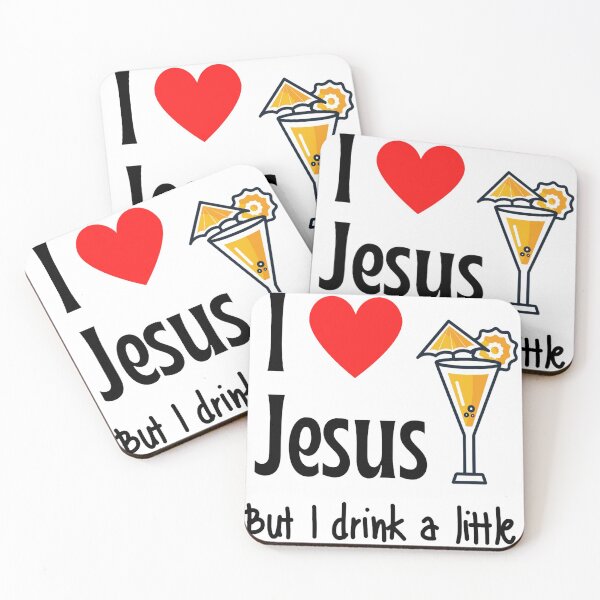 Item preview, I Love Jesus But I drink A Little Meme Even Jesus Drink Sometimes - Jesus Lovers designed and sold by chetan786.