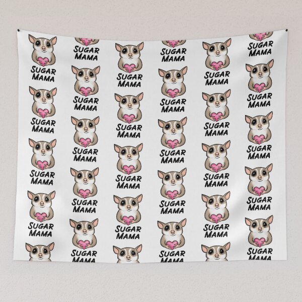 Item preview, Sugar Glider Mom Mama for Sugar Glider Lovers, Black designed and sold by Mochi-Merch.
