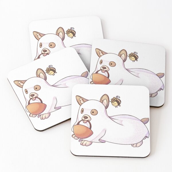 Item preview, Spooky Ghost Corgi with Bee designed and sold by Ayermite.