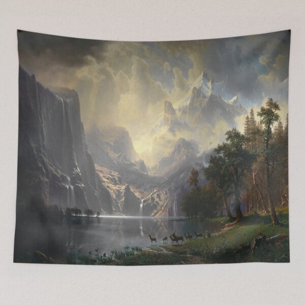 Item preview, Albert Bierstadt's Amond the Sierra Nevada Mountains California designed and sold by mosfunky.