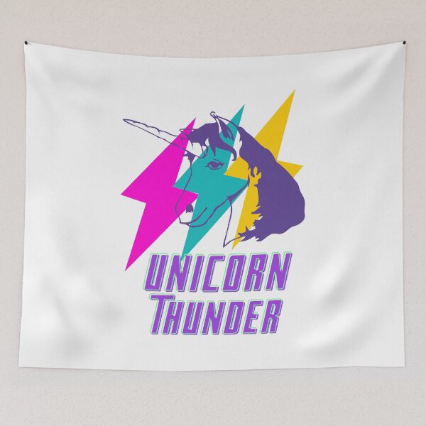 Item preview, Unicorn Thunder - Cute colorful unicorn design designed and sold by Vibing-Right.