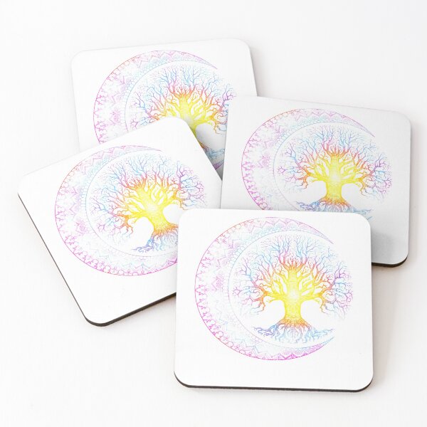 Item preview, Tree of Life Cresent Moon Phases Mandala Yoga designed and sold by GundulaKopp.