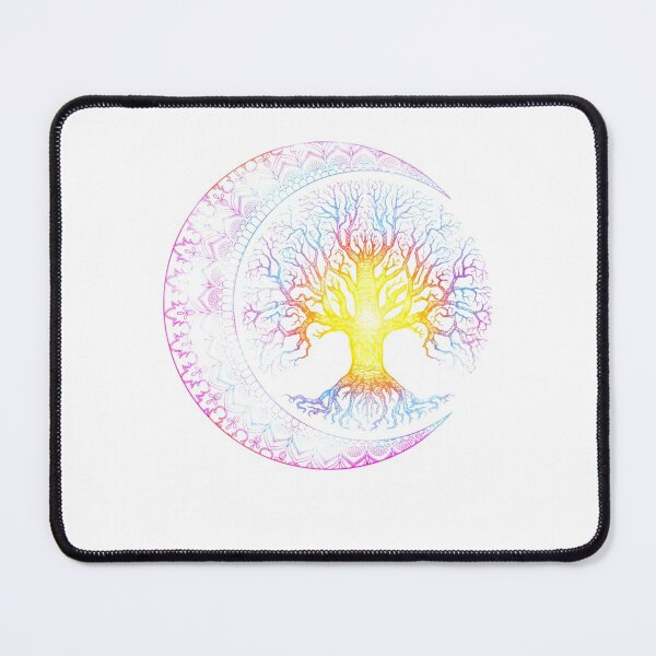 Item preview, Tree of Life Cresent Moon Phases Mandala Yoga designed and sold by GundulaKopp.