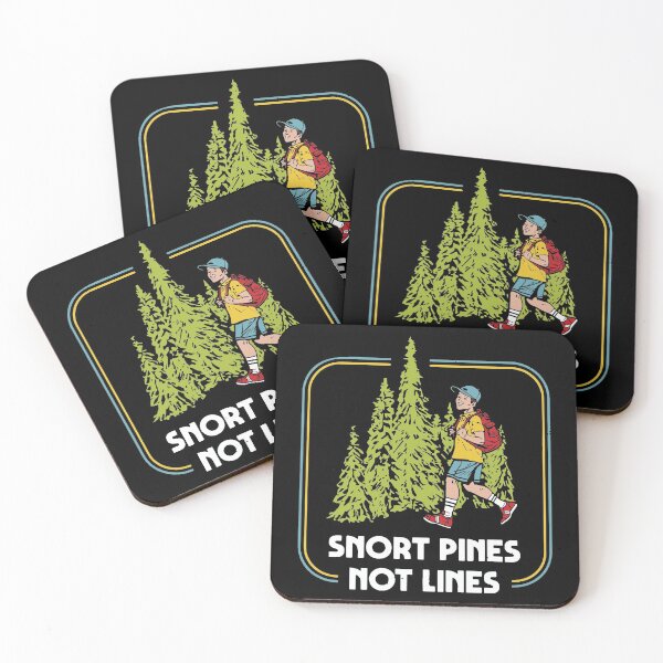 Item preview, Snort Pines, Not Lines - retro 70s design designed and sold by Primotees.