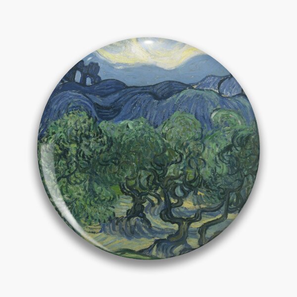 Item preview, Vincent van Gogh's Olive Trees with the Alpilles in the Background designed and sold by mosfunky.